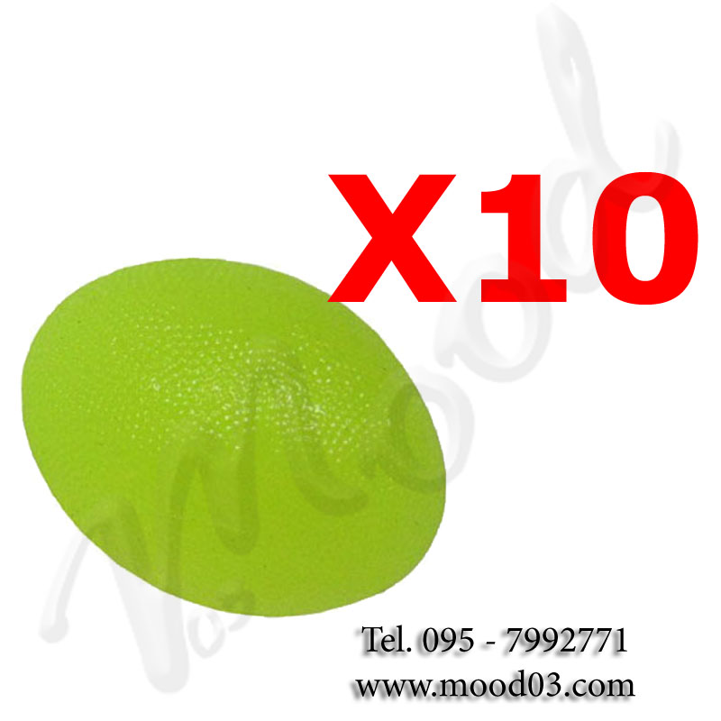 Kir Risparmio con 10 PALLINE RIABILITATIVE OVALI ANTISTRESS - Power Grip  Ball per allenare mobilità dita e