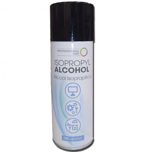 Alcohol Isopropílico 70% , limpiador, spray 400 ml.