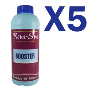 Kit Risparmio con 5 Reva-Spa Booster da 1 litro - Disinfettante a base di Perossido di Idrogeno