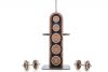 NOHRD WeightPlate Tower Quercia Vintage Full Set -Set di pesi con supporto a torre