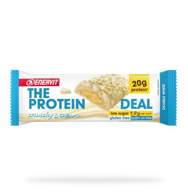 Enervit The Protein Deal Bar Double White 55 g  - Barretta proteica (20 g) low sugar